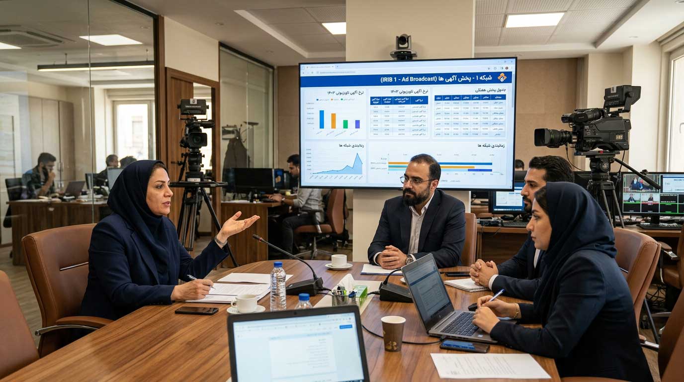 محاسبه هزینه تبلیغات تلویزیونی در صدا و سیما توسط مدیر بازاریابی و کانون تبلیغاتی