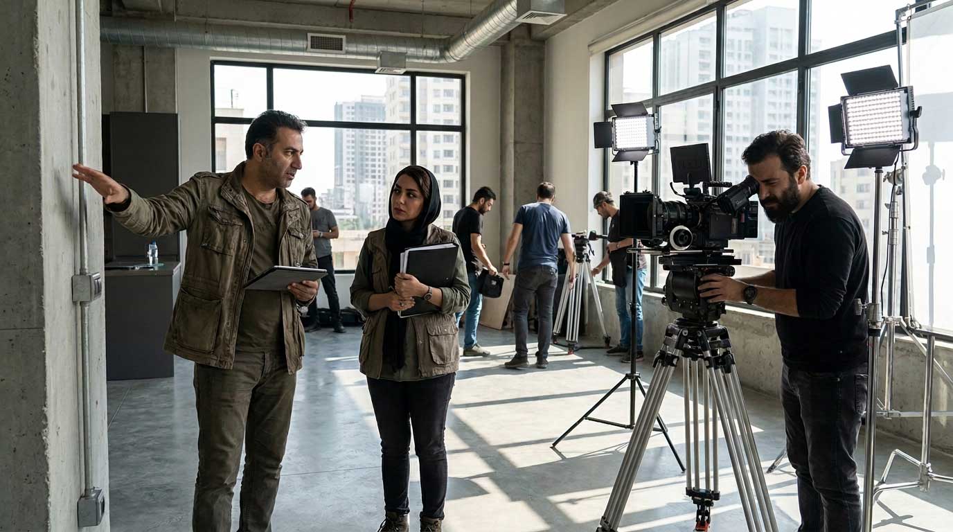 پشت صحنه انتخاب لوکیشن برای فیلمبرداری تیزر تبلیغاتی