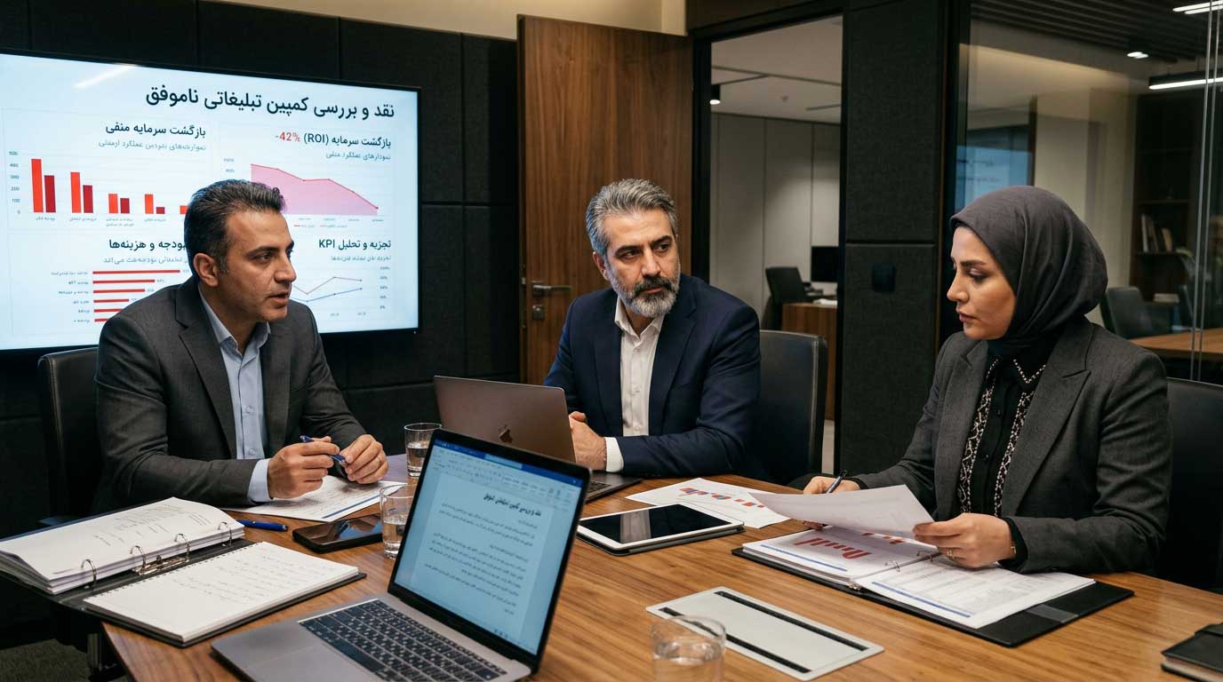 اشتباهات رایج مدیران در تبلیغات هنگام بررسی گزارش عملکرد کمپین در جلسه هیئت‌مدیره