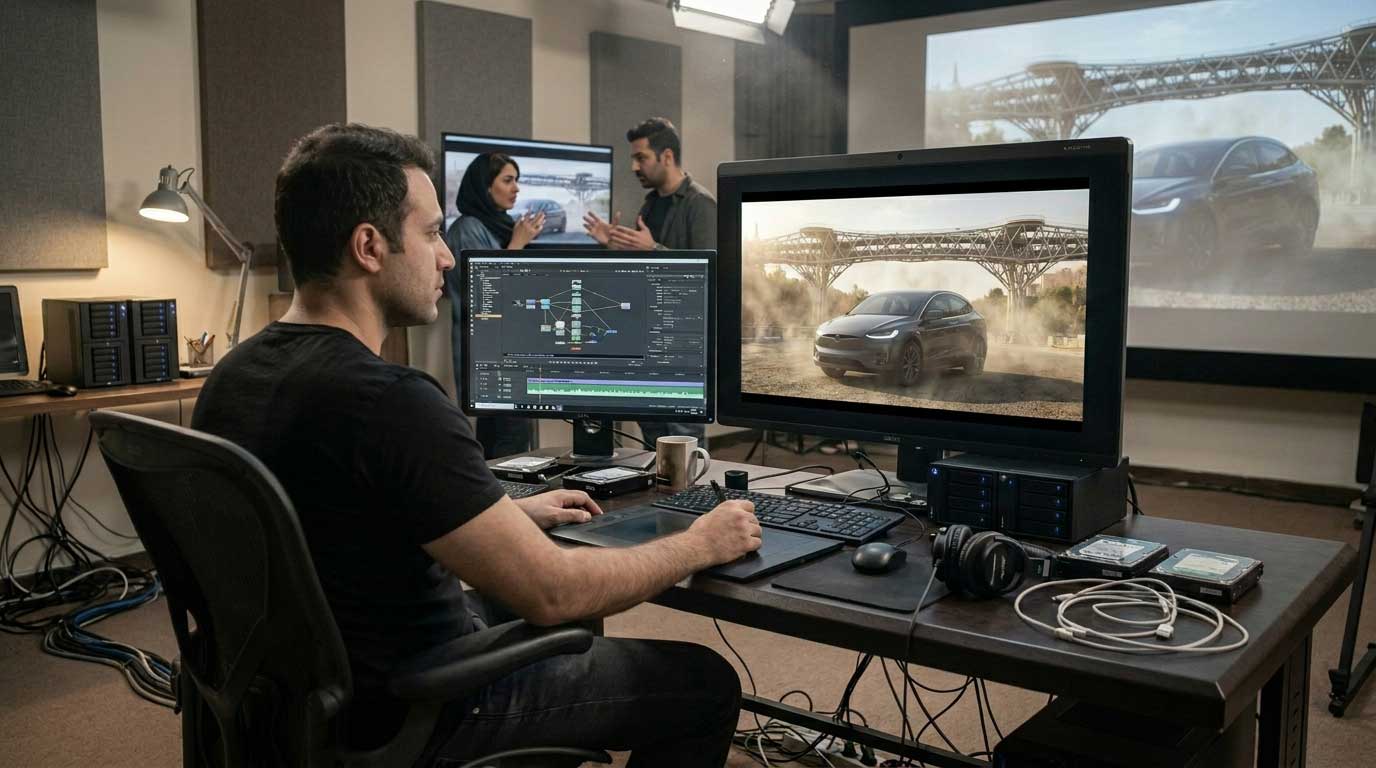 جلوه‌های ویژه و VFX در پشت صحنه تولید تیزر تبلیغاتی