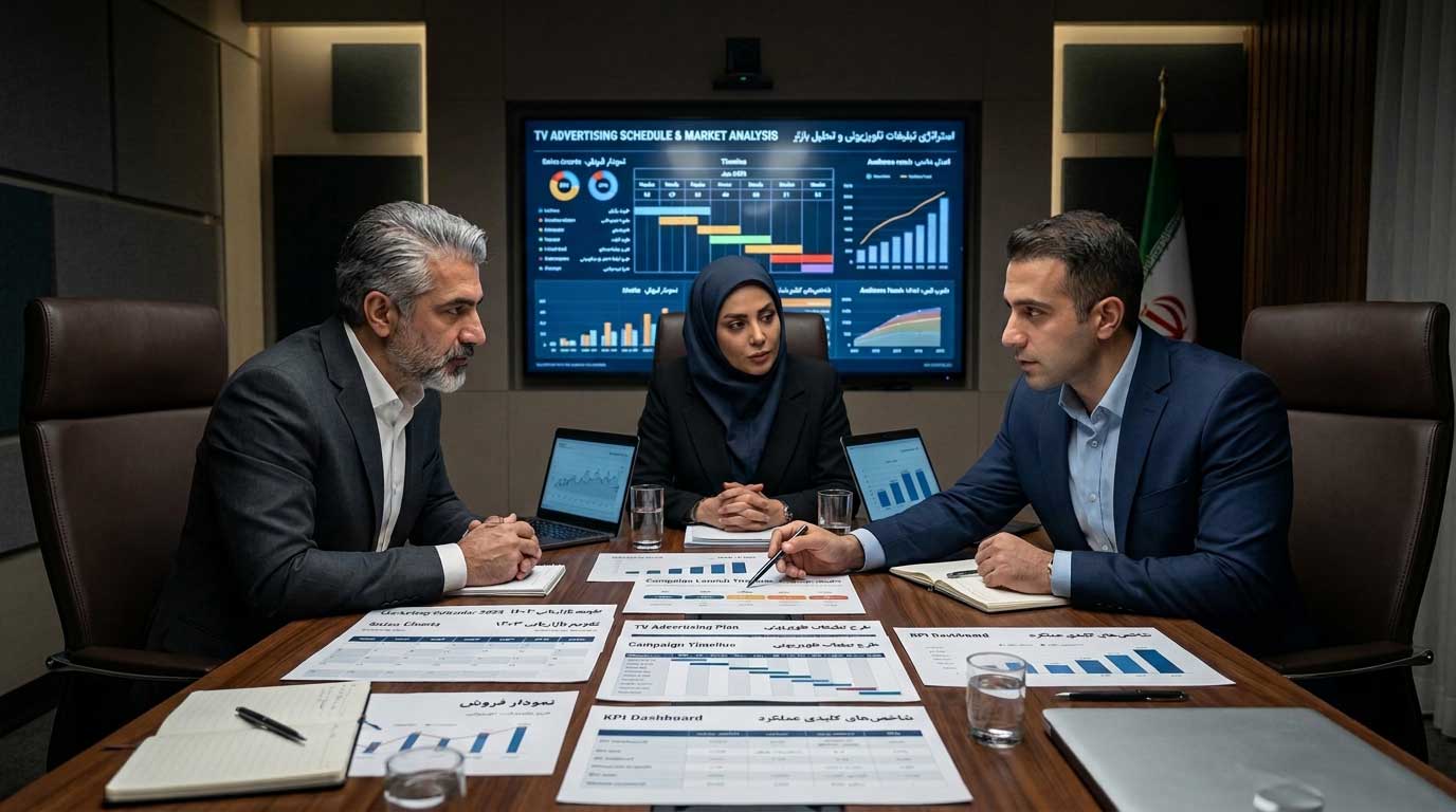جلسه مدیران ایرانی برای تصمیم‌گیری درباره زمان شروع تبلیغات تلویزیونی