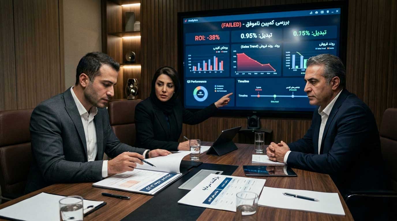 جلسه مدیران ایرانی برای تحلیل شکست یک کمپین تبلیغاتی